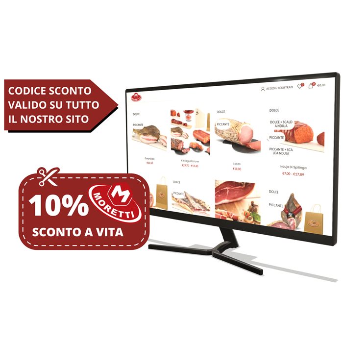 Codice sconto 10% a vita